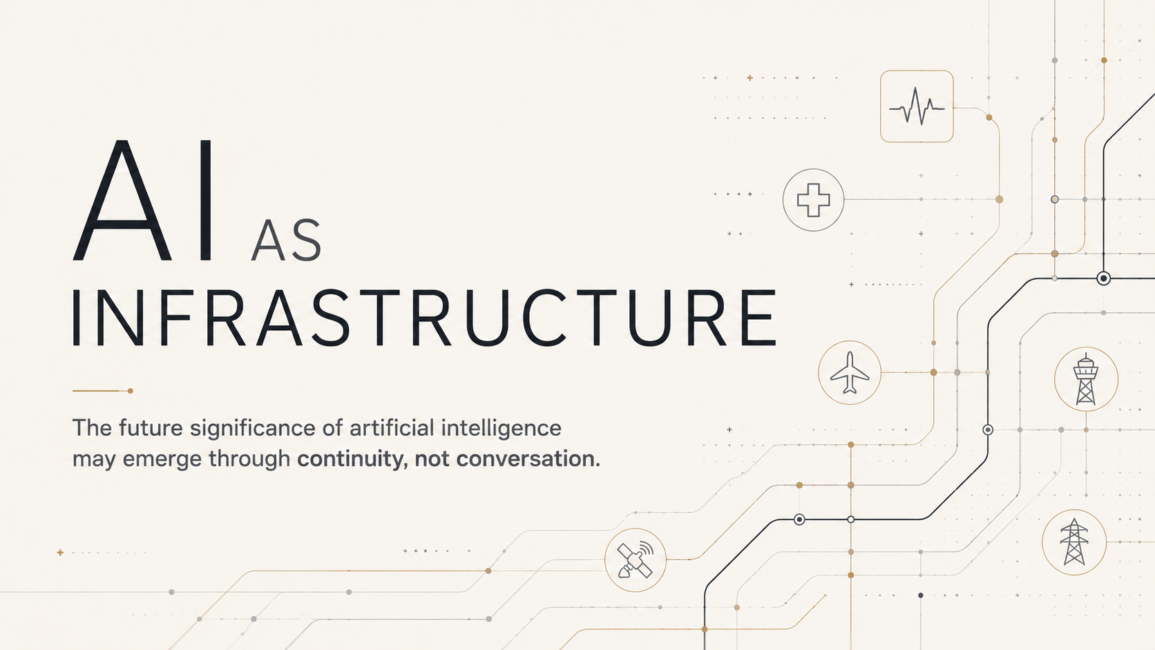 Abstract infrastructure systems responding autonomously to emerging operational signals.