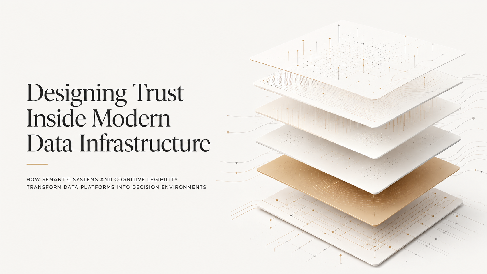 Abstract layered data structures resolving into clear pathways