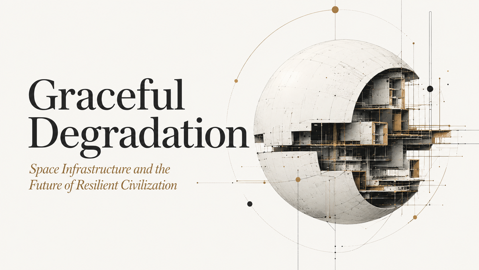 Abstract resilient infrastructure systems inspired by orbital engineering and distributed civic networks.