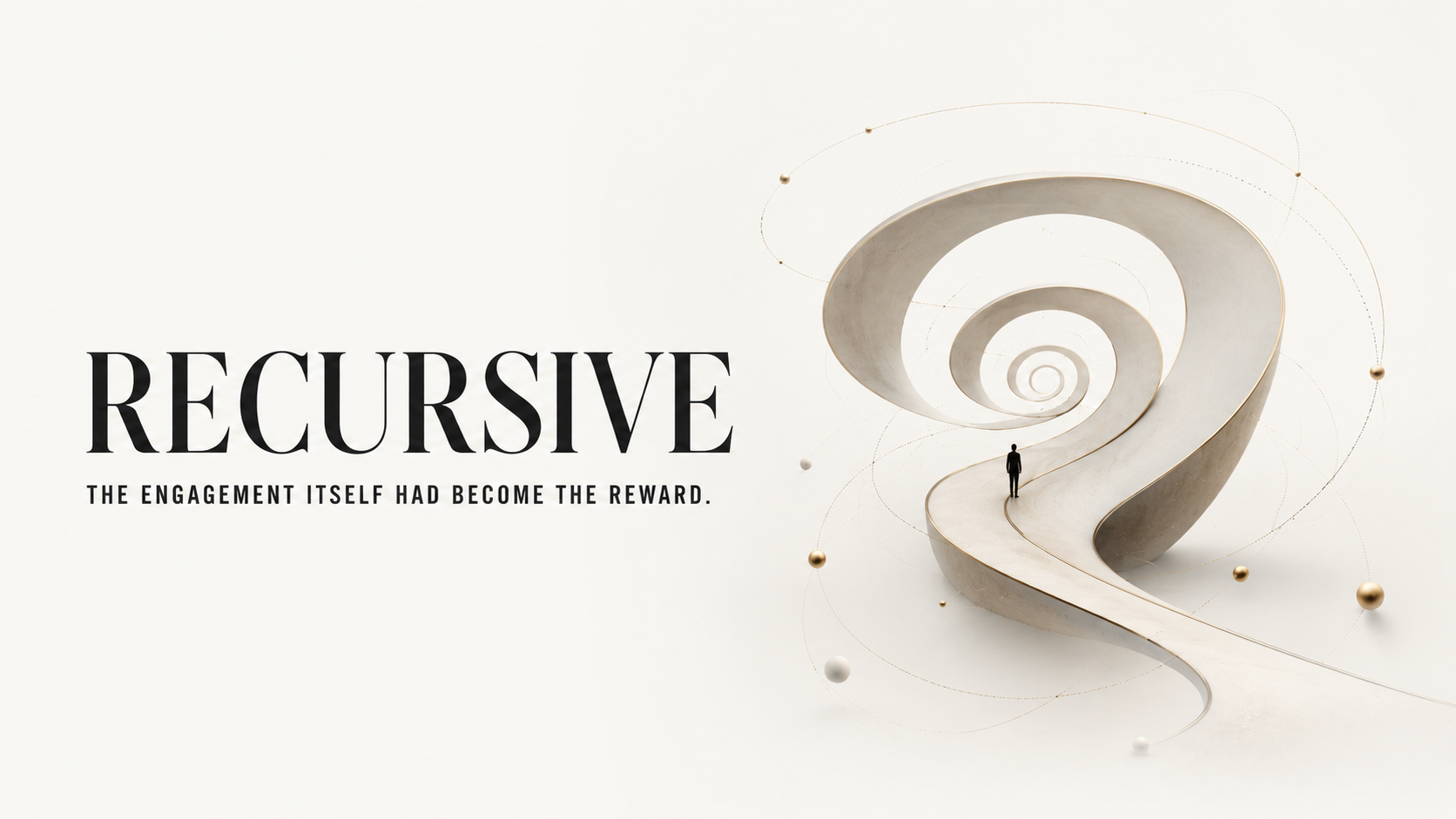 An abstract looping system dissolving softly into layered patterns and unfinished pathways.